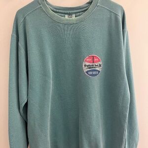 COMFORT COLORS- Wrightsville Beach sweatshirt, Teal, size Medium